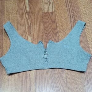 Urban Athlete Gray Zip-Up Women's Top